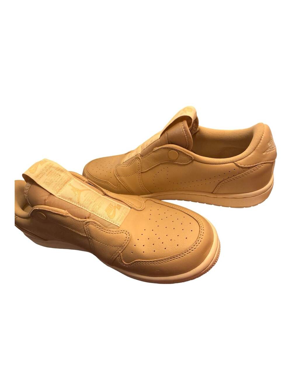 Womens Air Jordan 1 Low Slip-On Desert Ore - Picture 4 of 6